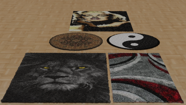 Rugs 3D Model .c4d .max .obj .3ds .fbx .stl .blend 