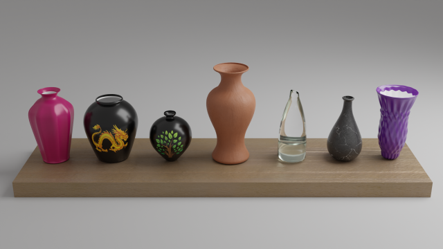 Flower vase 3D मॉडल .c4d .max .obj .3ds .fbx .stl .blend