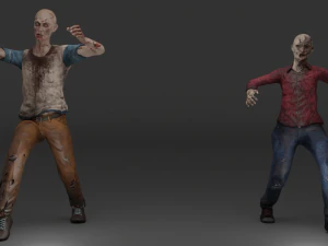 Zombies 3D Model