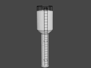Water Tower 3D Model
