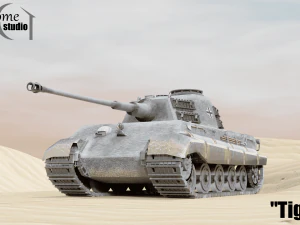 Tank Royal TigerTiger II 3D Model