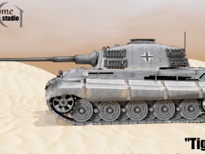 Tank Royal TigerTiger II 3D Model