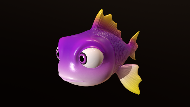 Fish - Cartoon Modello 3D .c4d .max .obj .3ds .fbx .stl .blend 
