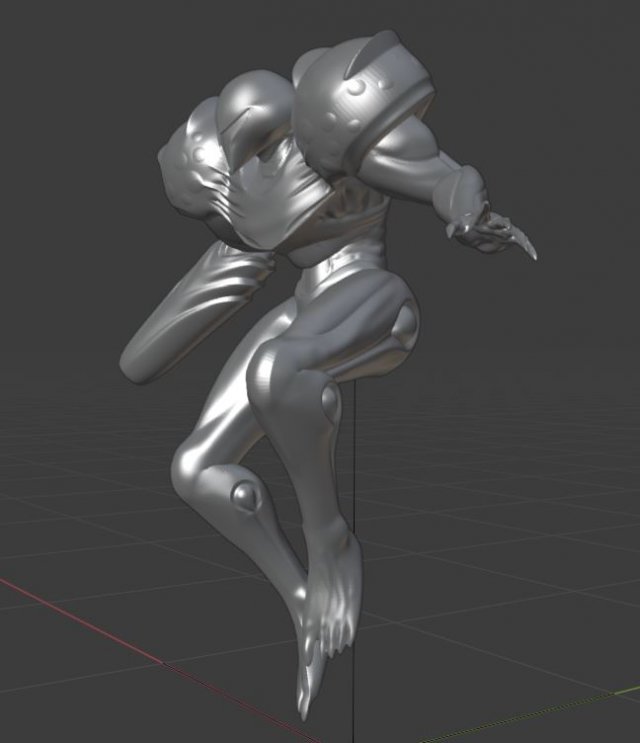 Dark Samus 3D Модель .c4d .max .obj .3ds .fbx .stl .blend 