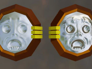 Zelda shield majoras mask mirror 3D Print Model