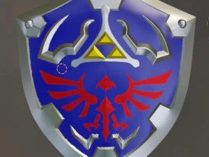 Zelda escudo princesa do crep&uacute;sculo Modelo de Impressão 3D