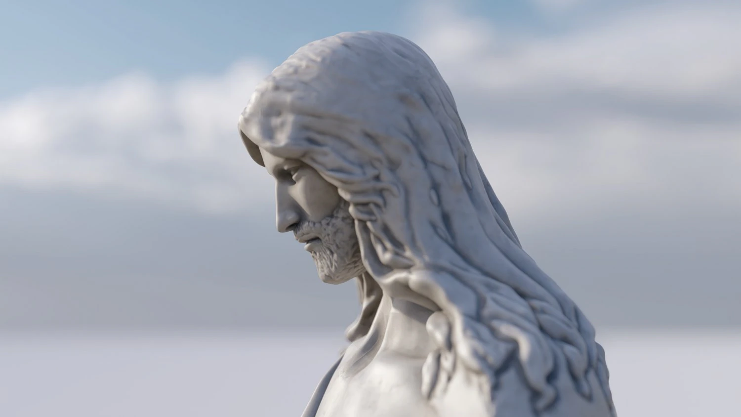 Jesus 3D Print Model .c4d .max .obj .3ds .fbx .stl .blend 