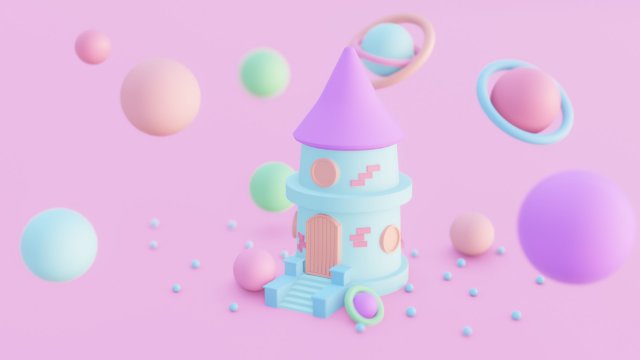 Astronomical Tower 3D Принт Модель .c4d .max .obj .3ds .fbx .stl .blend 