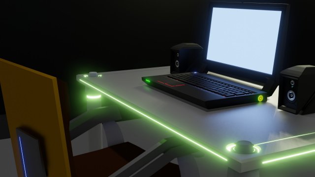 Laptop Model 3D .c4d .max .obj .3ds .fbx .stl .blend 