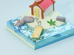 House on the island 3Dモデル