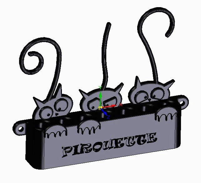 3 GATOS Modelo 3D .c4d .max .obj .3ds .fbx .stl .blend 