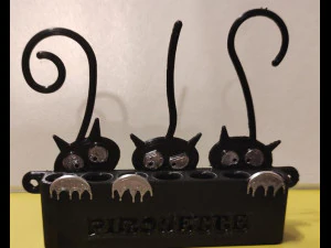 3 GATOS Modelo 3D