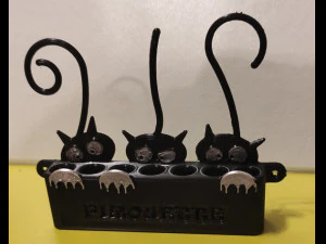 3 GATOS Modelo 3D