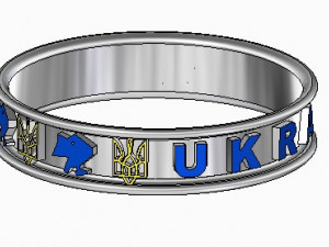 BRACELET UKRAINE 3D Model