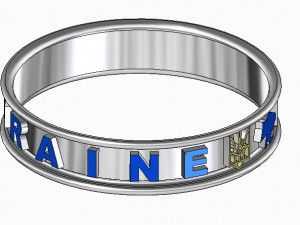 BRACELET UKRAINE 3D Model