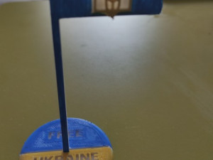 UKRAINE FLAG 3D मॉडल