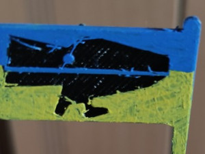 UKRAINE FLAG 3D मॉडल