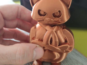 GATO mal-humorado Modelo 3D