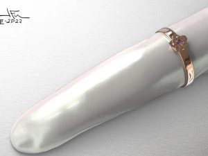 Anello con castone a fiore Modello 3D