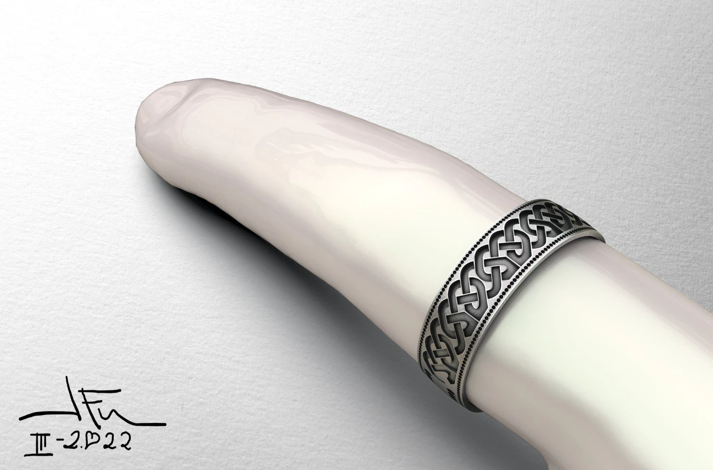 Celtic Ring 3D Model .c4d .max .obj .3ds .fbx .stl .blend 