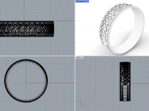 Celtic Ring 3D Model