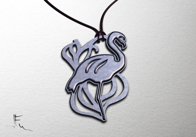 Pendant Flamingo 3D मॉडल .c4d .max .obj .3ds .fbx .stl .blend 