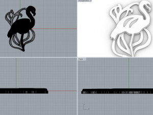 Pendant Flamingo 3D मॉडल