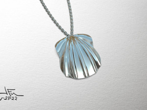 Sea Shell Pendant 3D Model