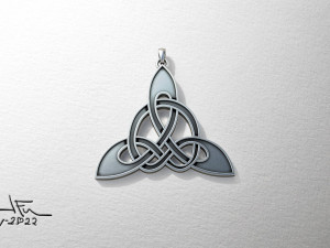 Celtic Cross Pendant 3D Model