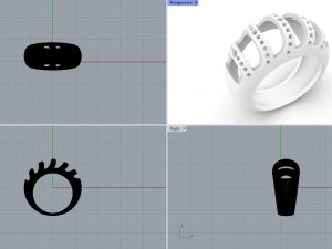 Cuts Ring 3D 모델
