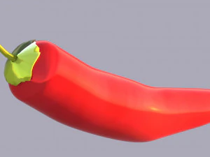 Kırmızı biber 3D Model
