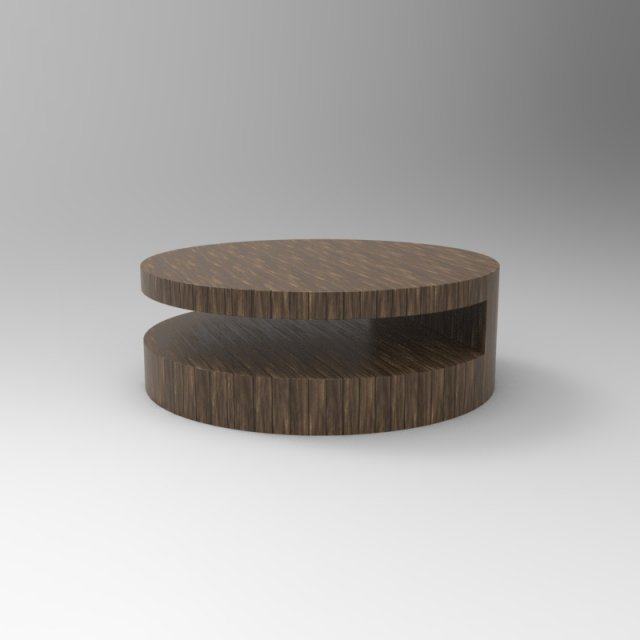 Coffee table wood 3D Model .c4d .max .obj .3ds .fbx .stl .blend