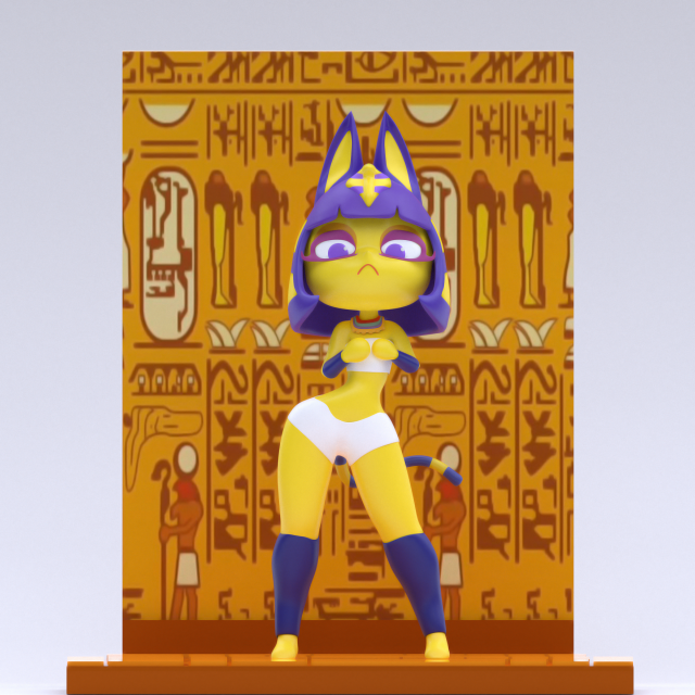 Ankha zone Modello 3D .c4d .max .obj .3ds .fbx .stl .blend 