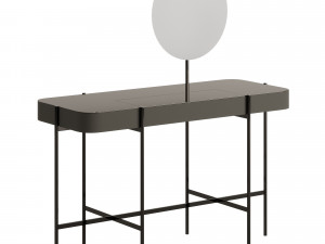 Caillou Console Table by Liu Jo Living Collection with Mirror 3D Model