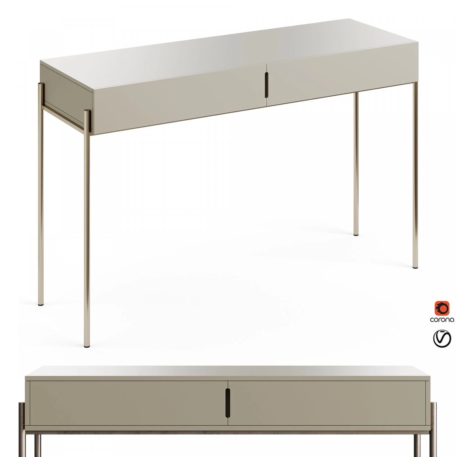 MrHide Flow 20221 Lacquer Console 3D Model .c4d .max .obj .3ds .fbx .stl .blend 