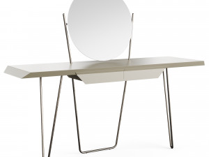 Bonaldo Coseno Plus Veneered Wood Console 3D Model