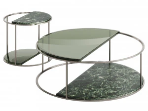 Fendi Boogie Circle Portoro Palladium Marble 3D Model