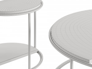 Fendi Boogie Circle Portoro Palladium Marble Modelo 3D