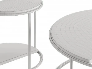 Fendi Boogie Circle Portoro Palladium Marble 3D Model