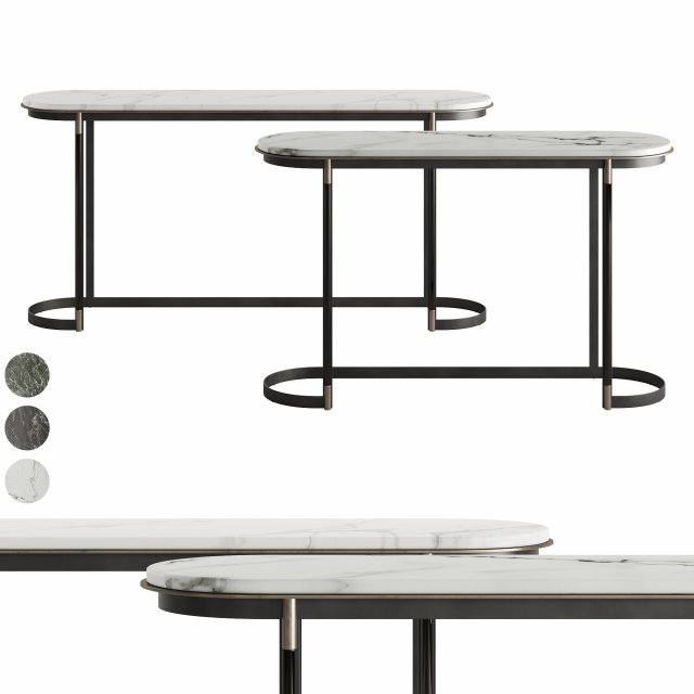 Laskasas Lyssa Console Table Modèle 3D .c4d .max .obj .3ds .fbx .stl .blend 