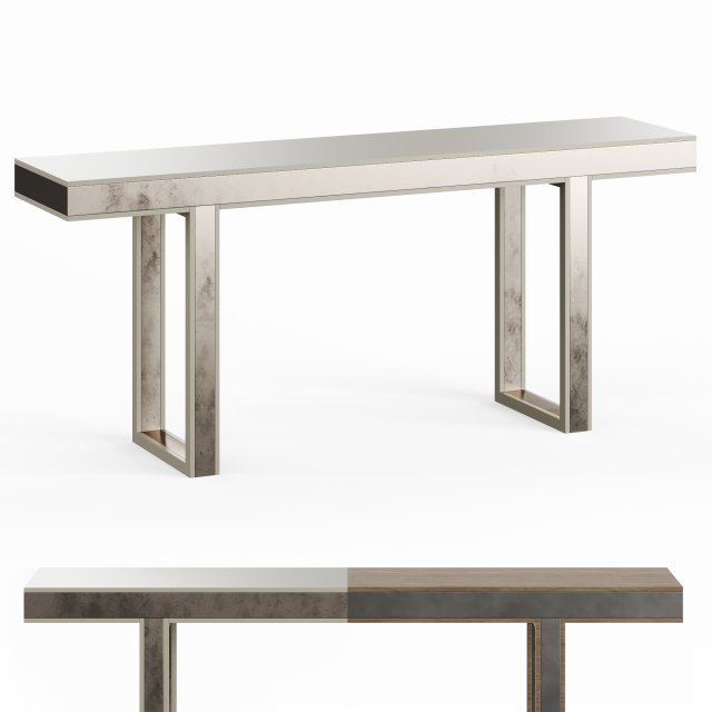Laskasas Pearl Console Table Model 3D .c4d .max .obj .3ds .fbx .stl .blend 