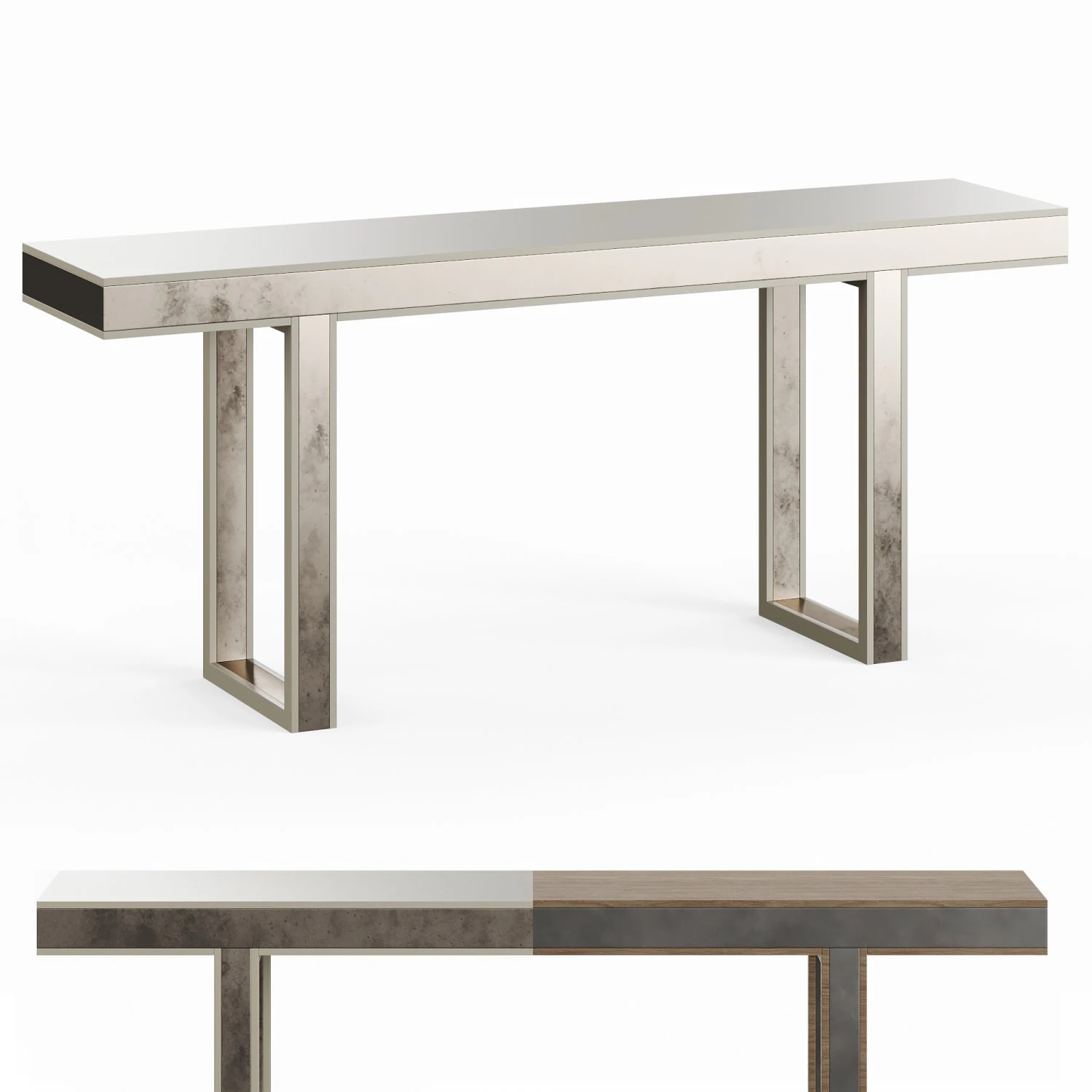 Laskasas Pearl Console Table 3D Model .c4d .max .obj .3ds .fbx .stl .blend