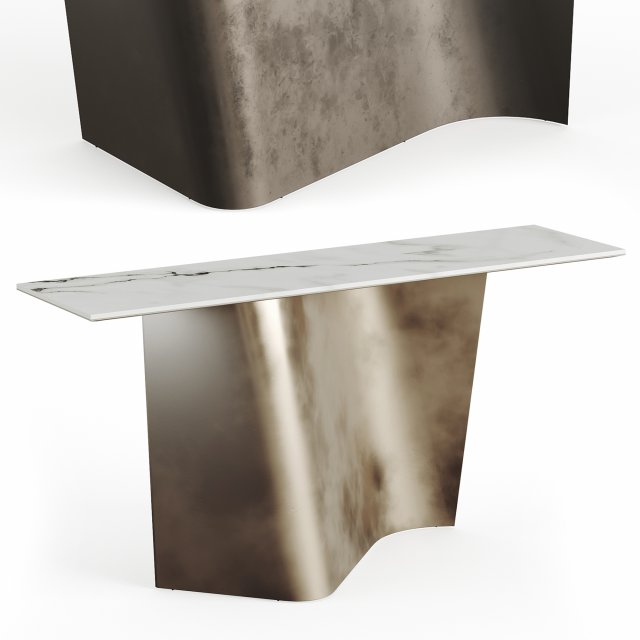 Reflex Angelo ESSE Console Table By Tulczinsky 3Dモデル .c4d .max .obj .3ds .fbx .stl .blend 
