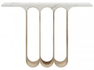 Herve Langlais Steel 3 Marble Console 3D Model