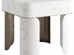 Luxlucia Casa Line Marble Side Table 3D 模型