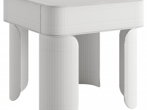 Luxlucia Casa Line Marble Side Table 3D 模型