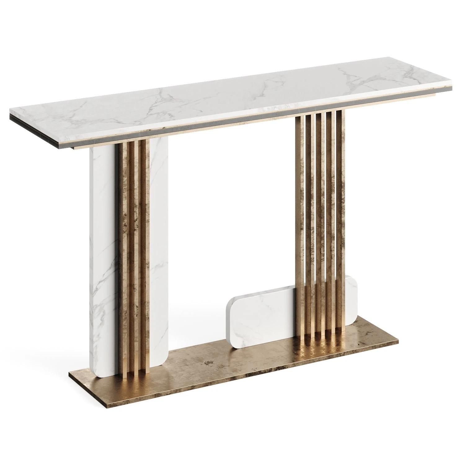 Light Luxury Porch Lite Console Table 3D Model .c4d .max .obj .3ds .fbx .stl .blend