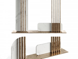 Light Luxury Porch 80 Console Table 3D Model