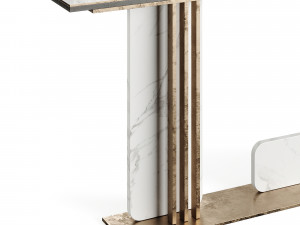 Light Luxury Porch 80 Console Table 3D Modell