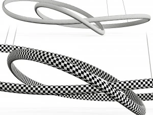 Heals Ribbon LED Pendant Lamp Large 3D Model
